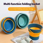 Folding Plastic Bucket Factory - OEM Portable Lid Household Thickened