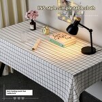 Tablecloth Factory - OEM Nordic Style Simple Plaid Waterproof