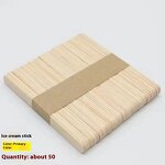 Wooden Ice Cream Sticks Supplier - OEM Sustainable Original Colors DIY