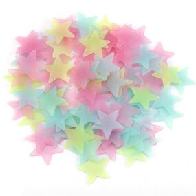 PVC Wall Stickers Supplier - OEM 3D Gypsophila Luminous Star Moon