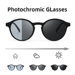 Retro Computer Glasses Manufacturer - OEM TR90 Round Blue Lens