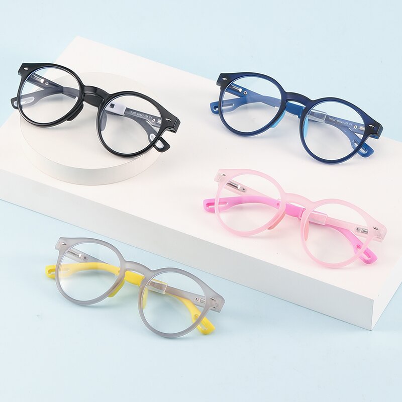 TR90 Spectacles Manufacturer - OEM Round School Girls Anti Blue Light
