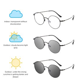 Metal Frame Glasses Manufacturer - OEM Ready Stock Photochromic Change