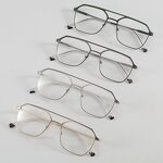 Metal Frame Glasses Supplier - OEM Unisex Anti Blue Light Double Bridge