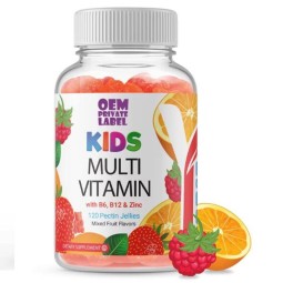 健康软糖工厂-批发多种维生素素食儿童膳食补充剂
