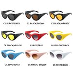 Big Round Sunglasses Factory - New Plastic Frame Vintage Oversized Oval for Women and Men