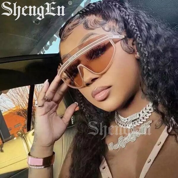 Shield Sunglasses Supplier - Vintage Rimless Oversized for Women and Men Retro One Piece