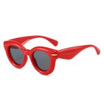 Retro Sunglasses Supplier - High Quality Inflatable Cat Eye Frame Round Lens for Women