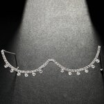 Diamond Eyeglass Frame Supplier - Luxury Fashion Lensless Wave for Party Accessories