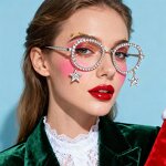 Rhinestone Glasses Manufacturer - OEM Custom Lensless Halloween Christmas Accessories