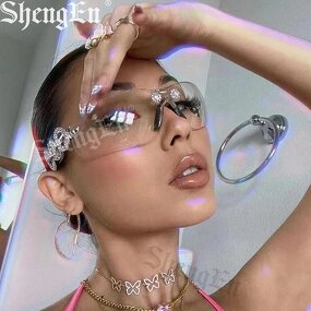 Diamond Sunglasses Manufacturer - New 2025 Trendy Rimless Rhinestone for Women and Men