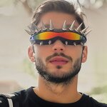 Cyberpunk Sunglasses Factory - Metal Rivet Y2K for Party Women and Men Shades