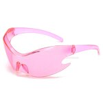 Sports Eyewear Factory - Hot Sale Dazzle Lens Men Women Oversized Rimless Y2K