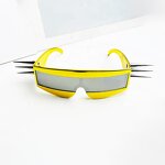 Punk Rivet Sunglasses Supplier - New Arrivals One-piece Lens Y2K Shades for Women and Men