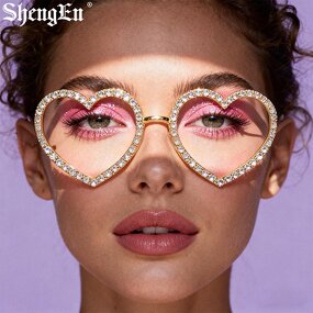 Rhinestone Glasses Manufacturer - OEM Custom Lensless Halloween Christmas Accessories