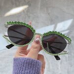 Metal Frame Sunglasses Supplier - Hot Fashion Luxury Vintage Cat Eye Diamond for Women