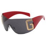 One-piece Sunglasses Manufacturer - New Arrivals Fashion Rimless Oversized Shades for Women