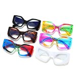 Colorful Cat Eye Sunglasses Supplier - Wide Leg Plastic for Women and Men Vintage Frames
