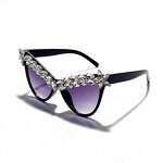Black Cat Eye Sunglasses Supplier - Newest Oversized Crystal Diamond Oversize Glasses