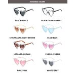 Heart Sunglasses Manufacturer - New Fashion Plastic Frame Women Love Shades Luxury Pearl