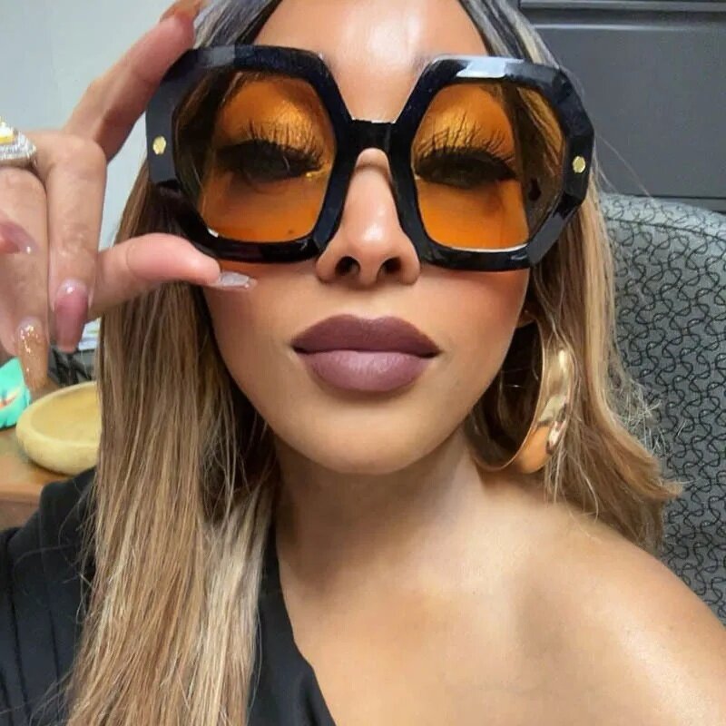 Hexagon Sunglasses Manufacturer - Latest Oversized for Women and Men Brand Designer Vintage