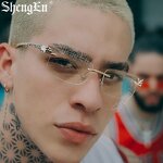 Steampunk Sunglasses Supplier - New Arrivals Small Square Cheetah Head Men Rimless Shades