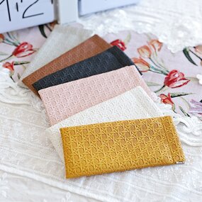 Leather Glasses Pouch Supplier - Wholesale High Quality Woven Custom Logo Glasses Bag 2025