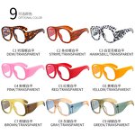 Custom Logo Sunglasses Factory - New 2025 Fashion Oversized Wide Leg Vintage Round