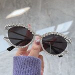 Metal Frame Sunglasses Supplier - Hot Fashion Luxury Vintage Cat Eye Diamond for Women