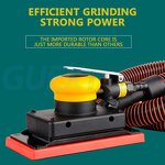 Industrial Grinder Manufacturer - Pneumatic Dry Rectangular Ash Putty Sandpaper Car Polishing
