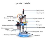 Pneumatic Punch Press Factory - Iron Sheet Metal Chassis Belt Hole Punch Single Column 220V