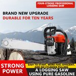 Gasoline Chain Saw Factory - High Power Professional 18-inch Guide Plate 560ML Tank