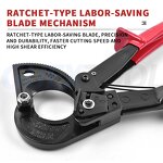 Cable Cutter Supplier - Industrial Grade Gear Ratchet Labor-saving Copper Aluminum