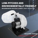 Wood Dust Collector Manufacturer - Woodworking Dryer 750W High Airflow Bag Dust Collector