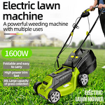 Hand Push Lawn Mower Manufacturer - 1600W Home Garden Grass Cutter Weed Whacker Tool