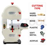 Band Saw Machine Supplier - Woodworking Vertical Metal Curve Cutting Sawing Bone