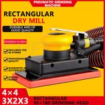 Industrial Grinder Manufacturer - Pneumatic Dry Rectangular Ash Putty Sandpaper Car Polishing