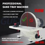 Disc Polishing Machine Manufacturer - 12 Inch Desktop Metal with Sandpaper 750W 0-45 Angle