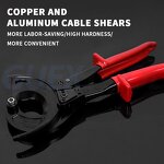 Cable Cutter Supplier - Industrial Grade Gear Ratchet Labor-saving Copper Aluminum