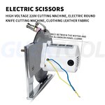 Fabric Cutting Machine Supplier - Electric Semi-Automatic for Clothing Leather 200W Motor