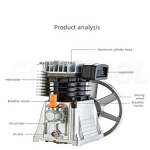 Air Compressor Head Supplier - Piston Cast Aluminium 3kw Single Head High Pressure Double