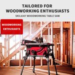 Table Saw Factory - Woodworking Vertical Multifunctional Push Precision 2000W Foldable