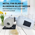 Wood Dust Collector Manufacturer - Woodworking Dryer 750W High Airflow Bag Dust Collector