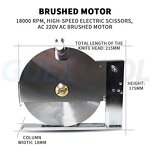 Fabric Cutting Machine Supplier - Electric Semi-Automatic for Clothing Leather 200W Motor