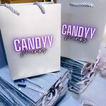 Custom Gift Bags Supplier - OEM Wholesale Beautiful Logo Shopping
