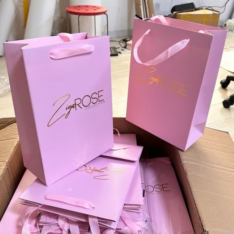 Colorful Gift Bags Manufacturer - OEM Fashion Custom Size Ribbon