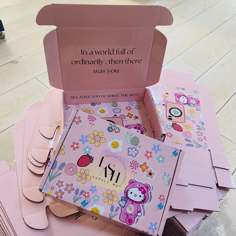 Mailer Paper Box Factory - OEM Custom Logo Black Bio-Degradable