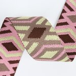 Jacquard Belt Supplier - Ethnic Style 5cm Loop Pattern Embroidered Lace Woven Belt