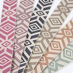 Jacquard Ribbons Manufacturer - Spot Supply Large Diamond Polyester Fashionable Headbands