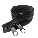 Plastic Zippers Manufacturer - High Quality Sleeping Bag Boat Tent Accessory Double Pull